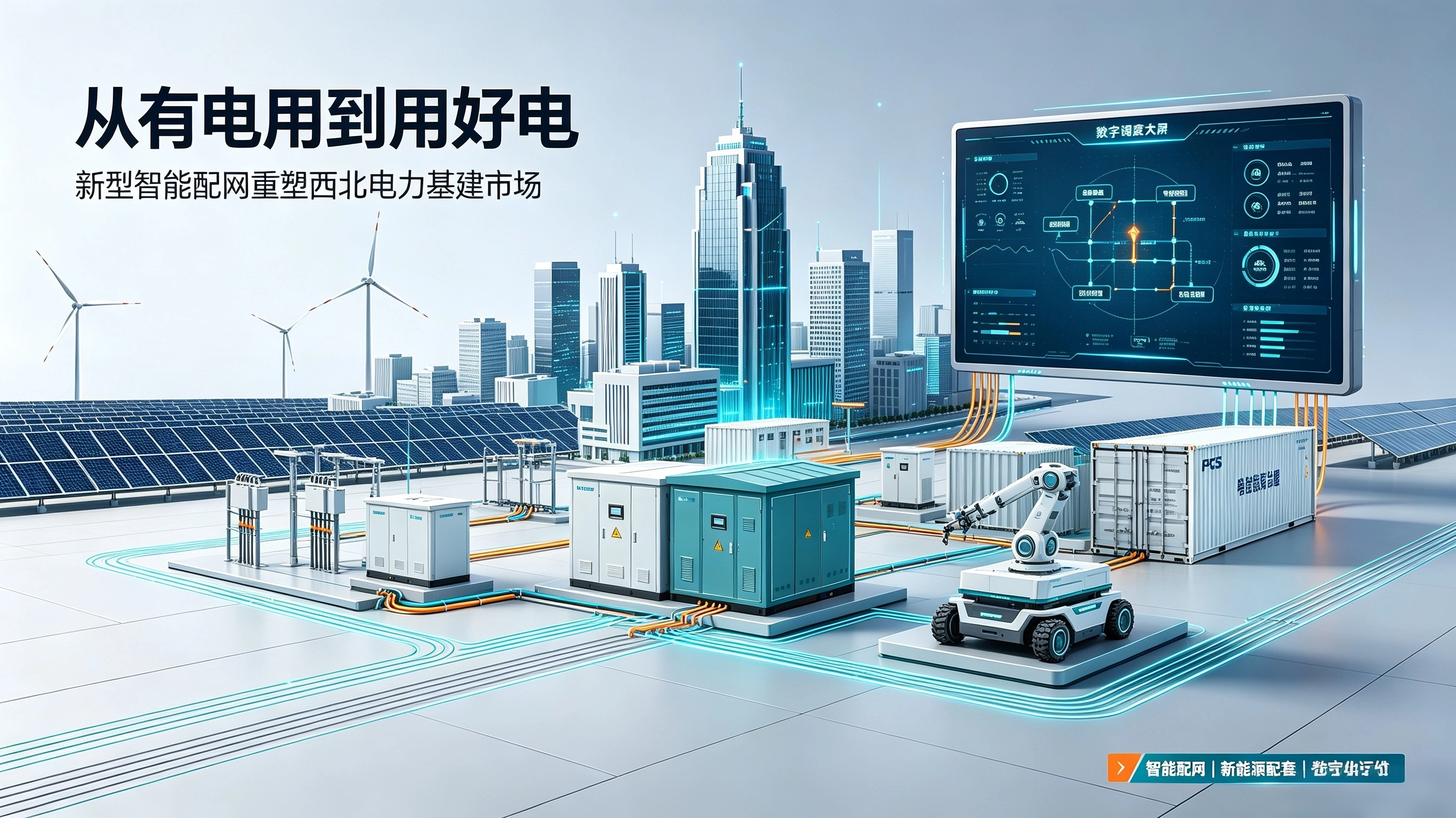 从“有电用”到“用好电”！新型智能配网，如何重塑西北电力基建市场？